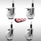 Service Caster 5'' SS Nylon Swivel 1-1/8'' Expanding Stem Caster Set 2 Total Lock Brakes, 4PK SCC-SSEXTTL20S514-NYS-2-S-2-118 - alternate 4